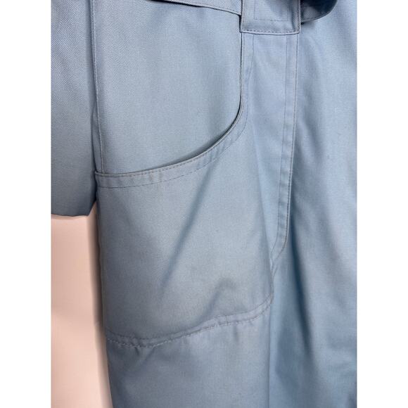 1960s London Fog Blue Belted Rain Coat With Big Pockets fall winter large - Picture 9 of 10